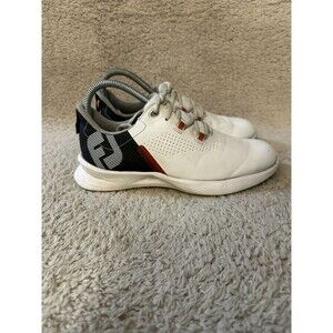 FootJoy Fuel Junior Golf Shoes White Black Lime Spikeless Kids Youth Size 4
